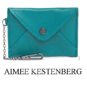 Aimee Kestenberg "Ashley Leather" Wallet Purse, in "Rainforest Green"